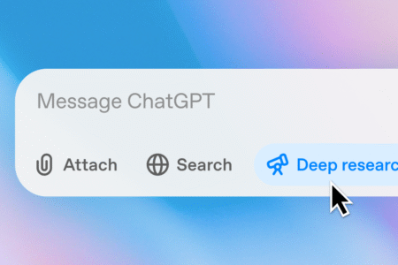 Deep Research Interface in ChatGPT