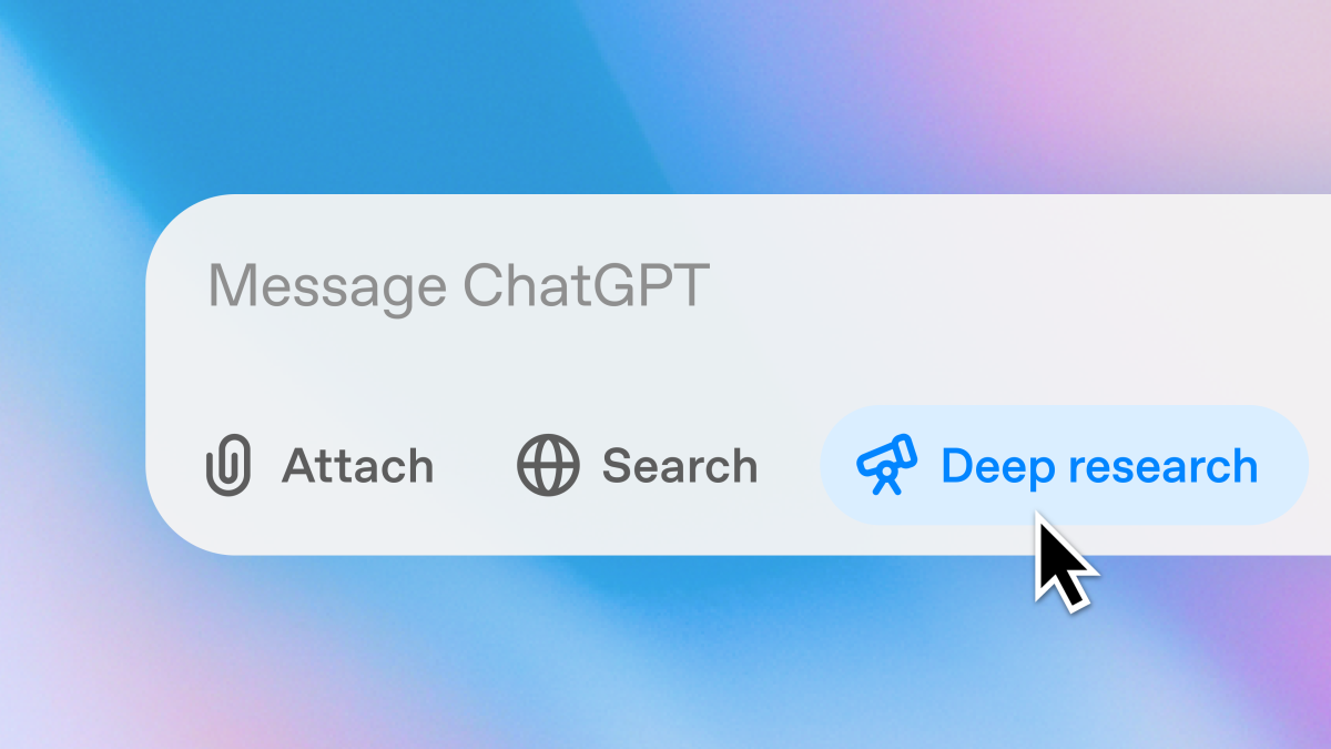 RACE AI Prompting Framework Image Image of Deep Research interface in ChatGPT